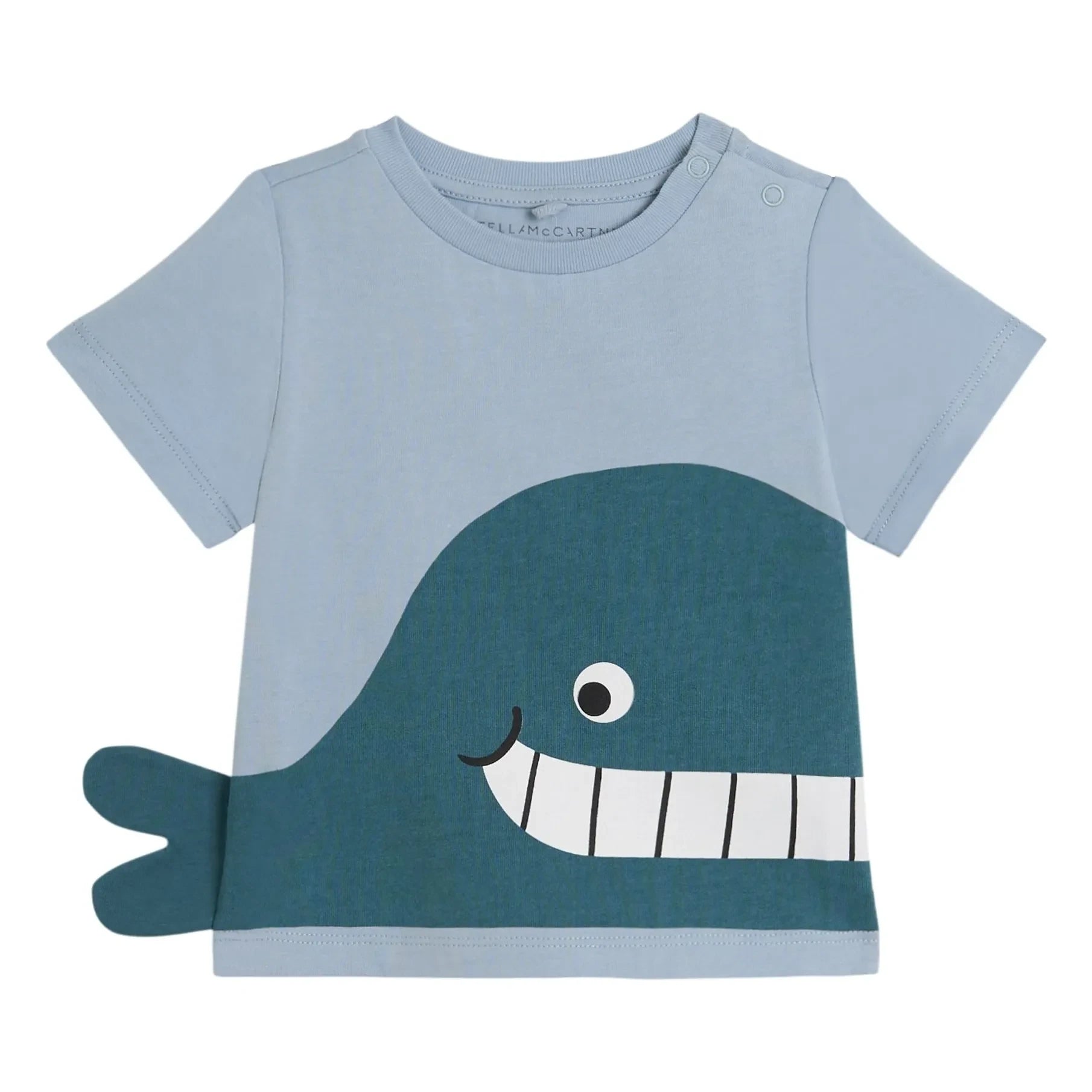 Stella McCartney Kids - Camiseta con detalles de ballenas | Azul