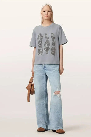 Camiseta oversize de algodón para mujer AllSaints ELLA