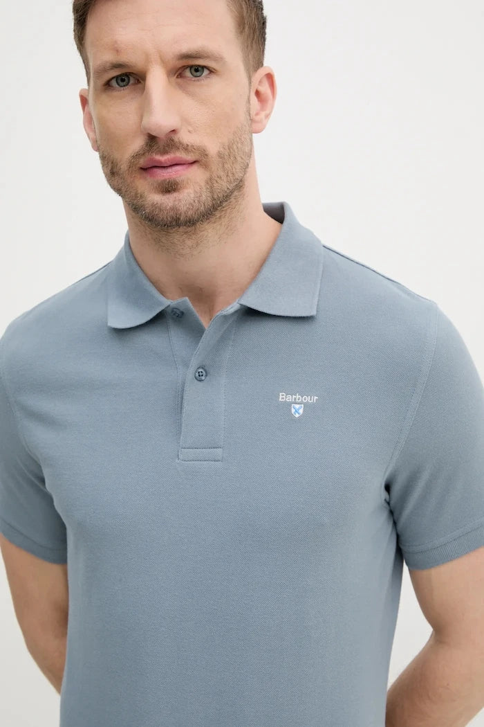 Camiseta de algodón para hombre con cuello Barbour ESSENTIALS