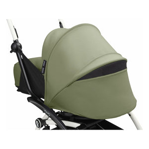 Stokke® - Cochecito de recién nacido YOYO³ 0+ Chasis blanco | Olivo