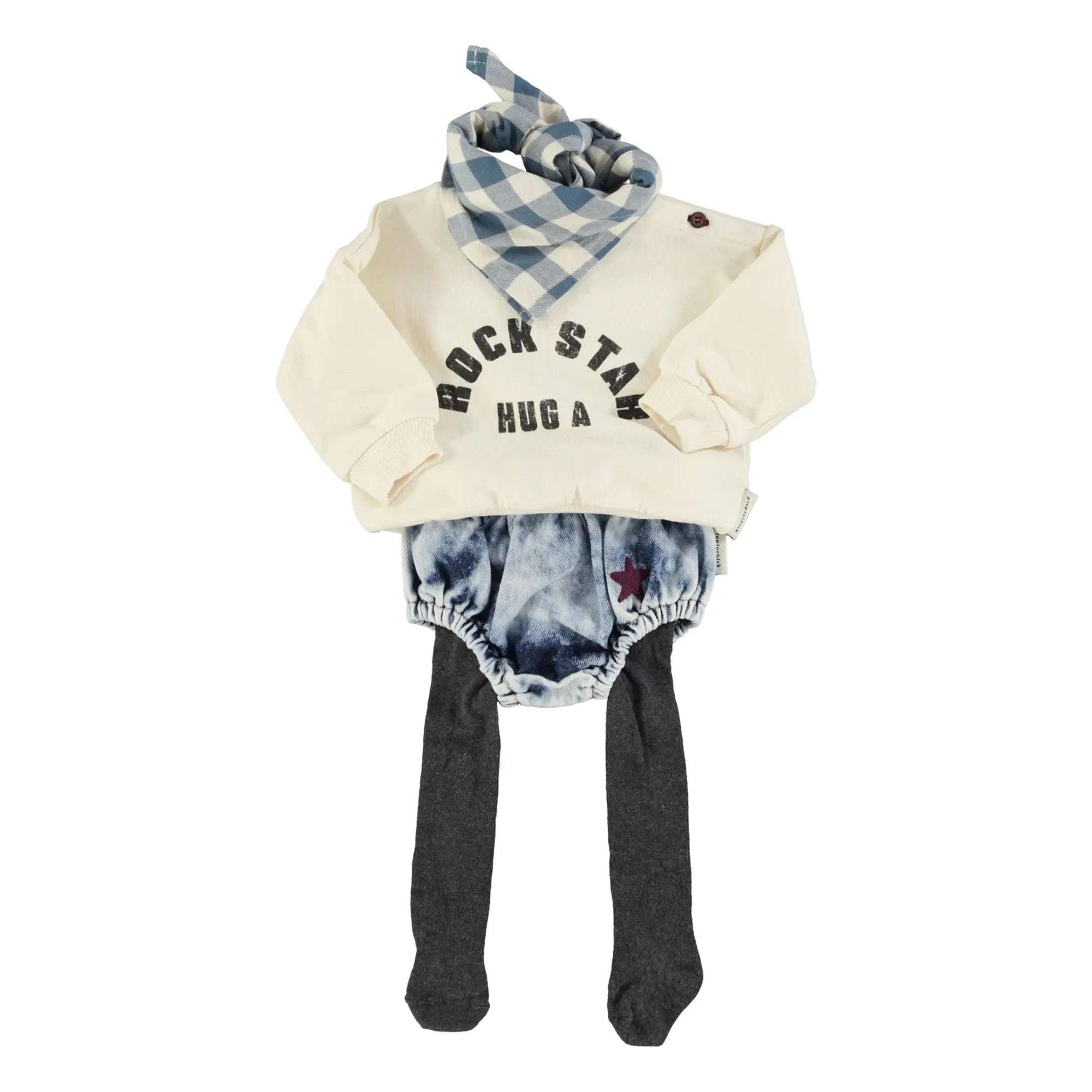 Piupiuchick - Sudadera de algodón orgánico Rock Star | Crudo