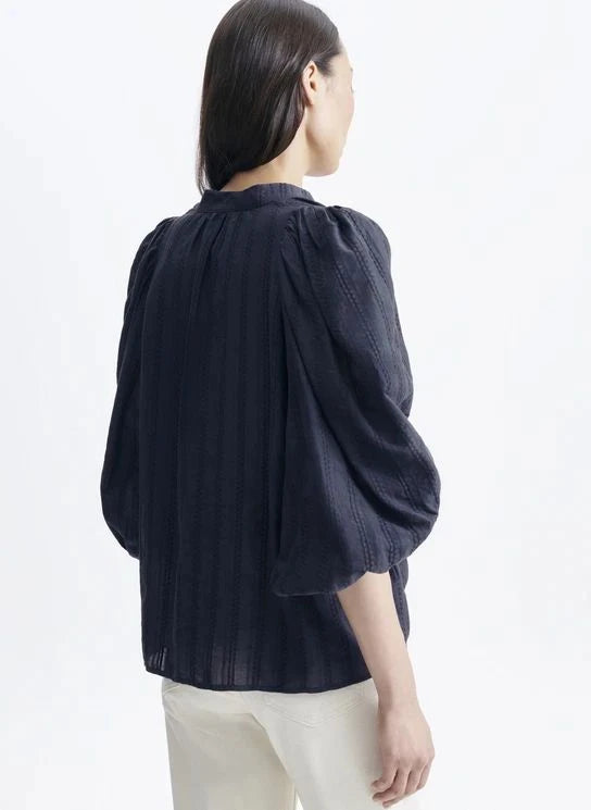 Vanessa Bruno - Blusa Bell de algodón | Azul marino