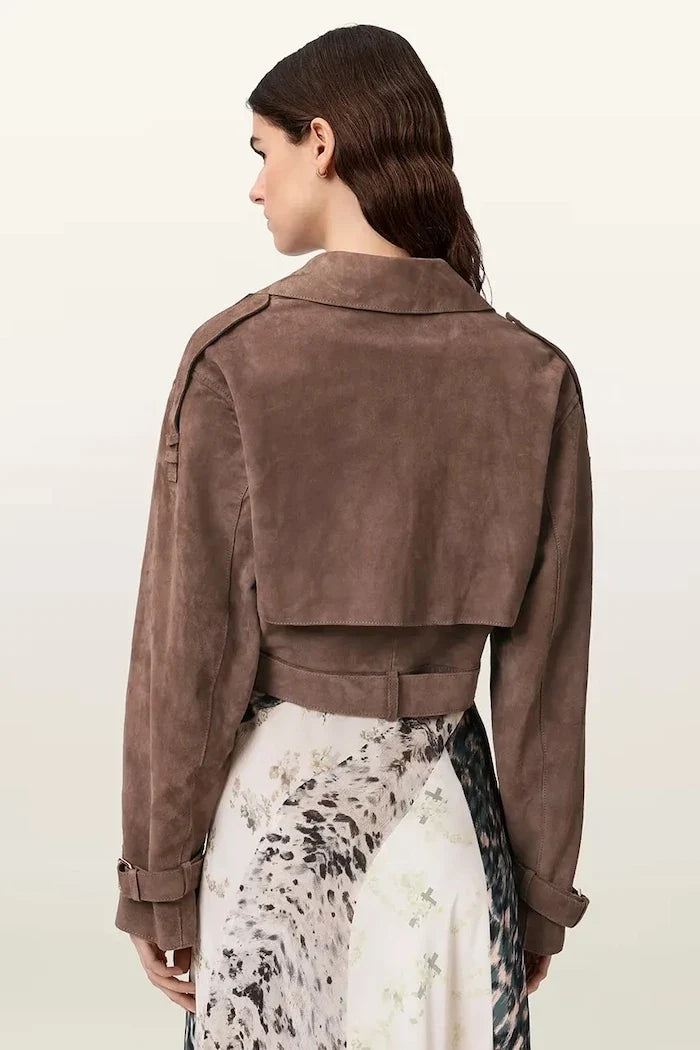 Chaqueta biker de ante para mujer AllSaints OPHELIA
