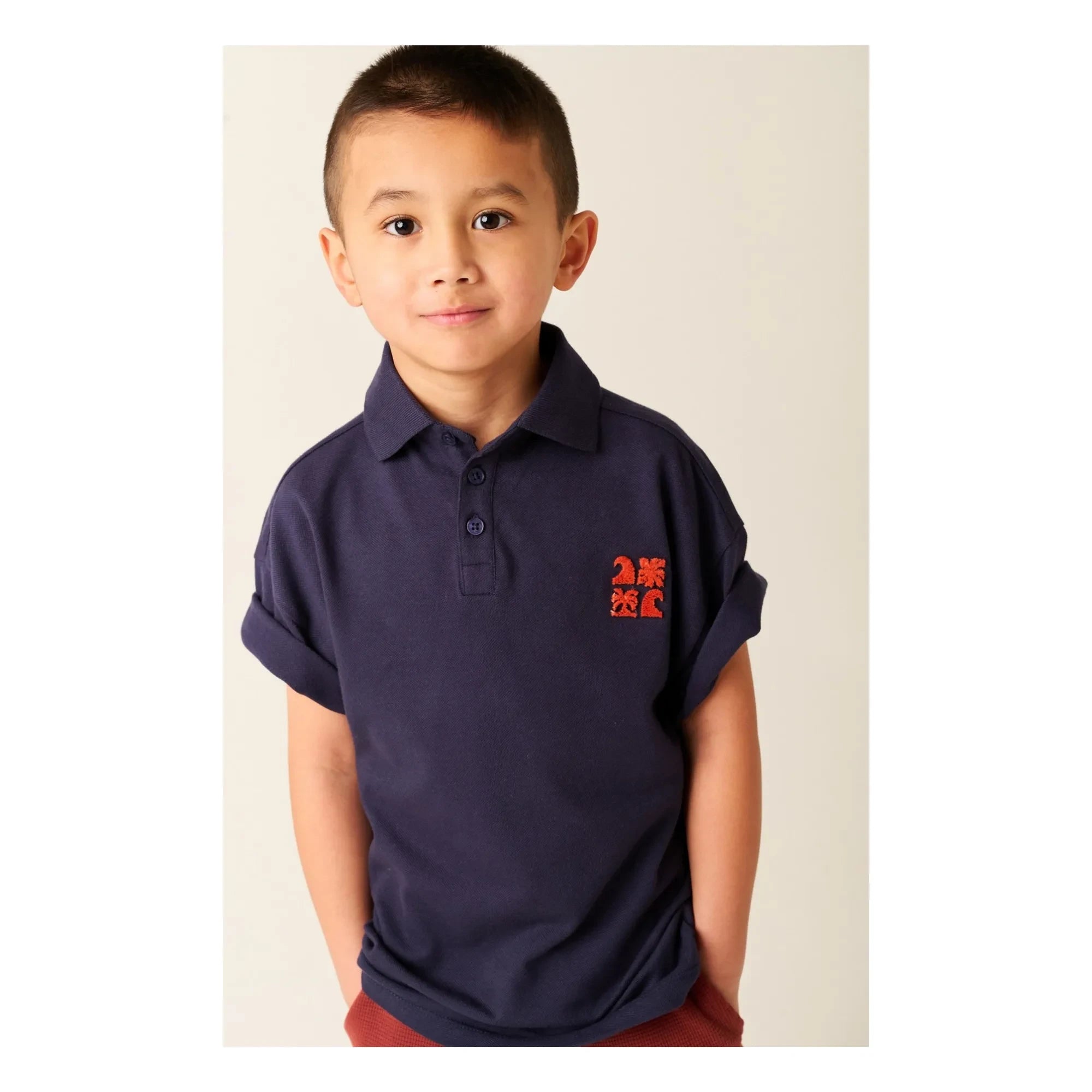Tumble N'Dry - Polo Loix Algodón orgánico | Azul oscuro