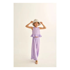 Cozmo - Blusa de Gasa de Algodón Blair | Lavanda
