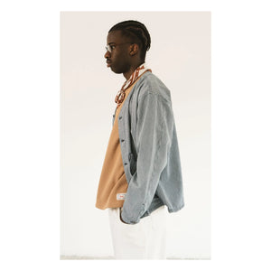 Wooden Store - Cárdigan chaqueta Loco | Azul grisáceo