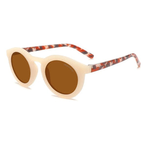 Grech & Co - Gafas de sol clásicas con patillas polarizadas, abalorios y fibras orgánicas | Crudo
