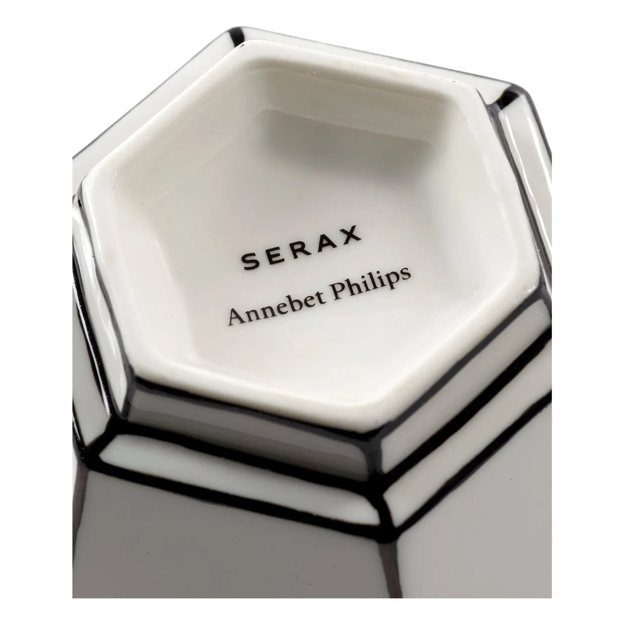 Serax - Juego de tazas y platos Annabet Philips - 2 unidades | Negro/Blanco