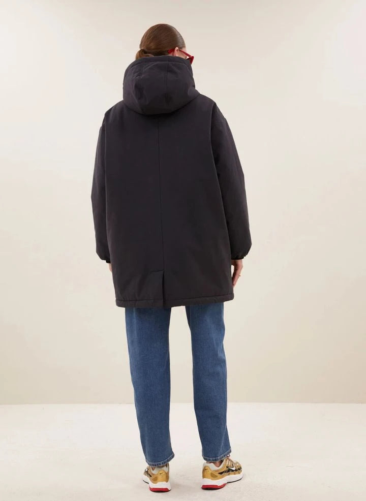 By Bar - Kapüşonlu Dean Parka | Siyah