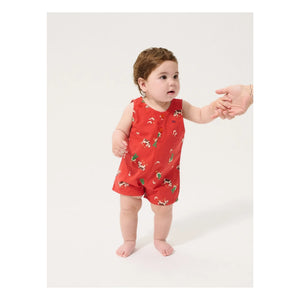 Bobo Choses - Mono corto Farm de algodón orgánico | Rojo