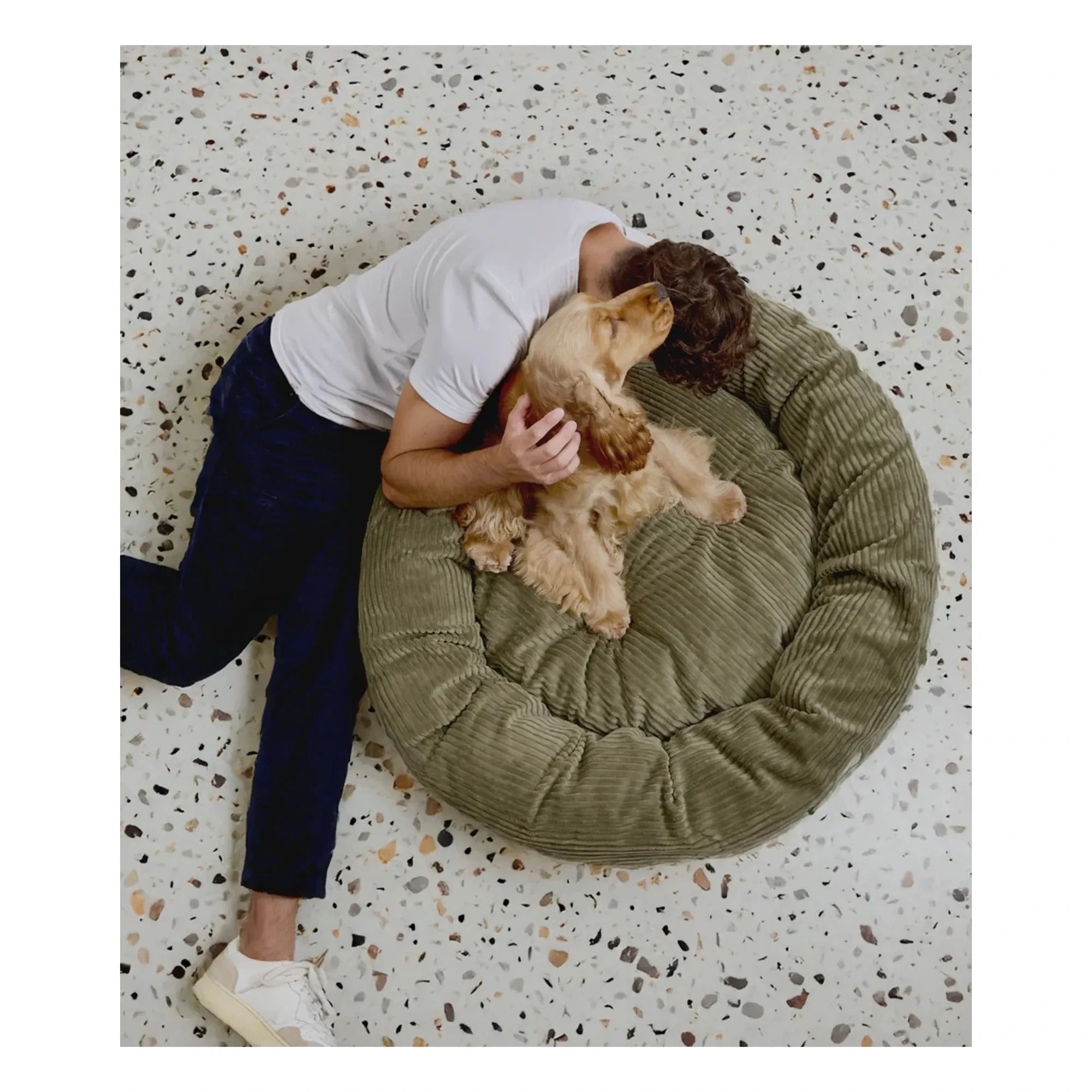 Cafide - Cama para perros Nuba de terciopelo | Verde