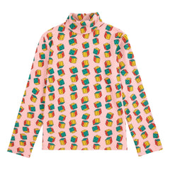 Bobo Choses - Cuello alto de algodón orgánico Dice Fish | Rosa