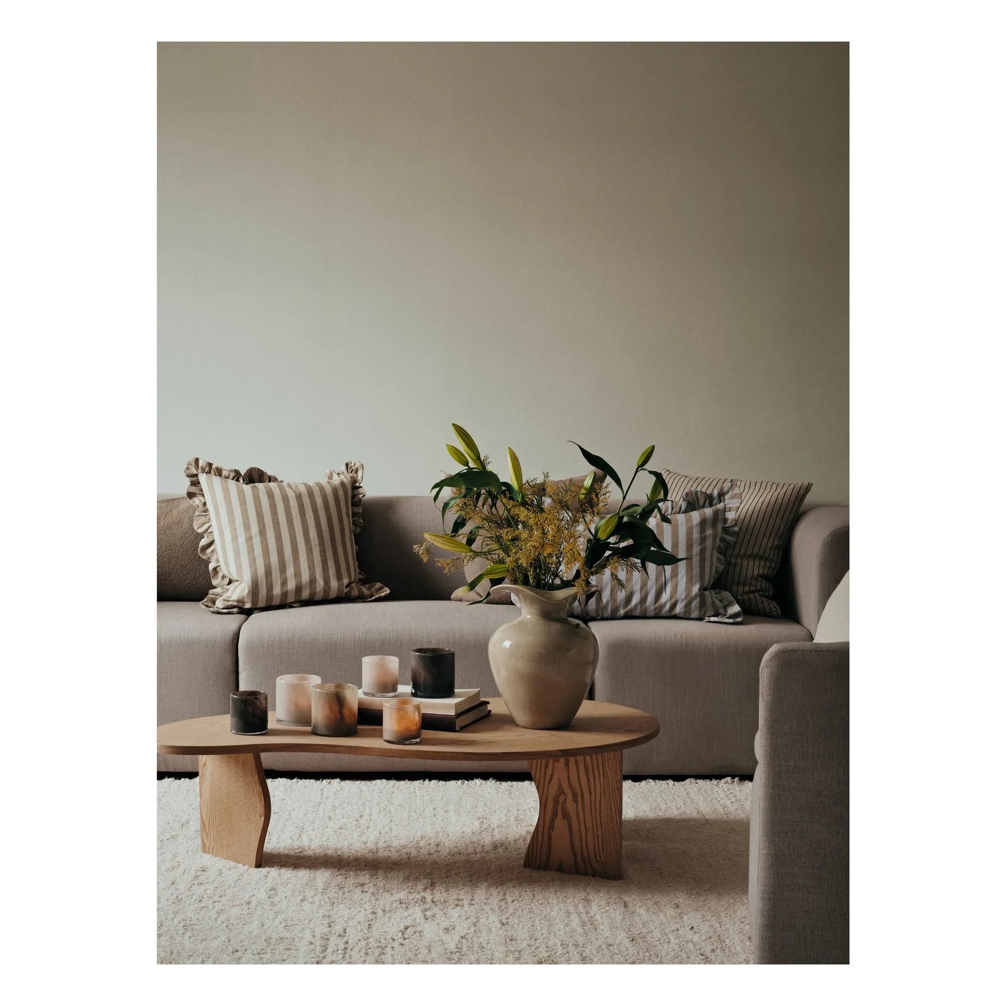Broste Copenhagen - Funda de almohada rectangular Ina | Marrón
