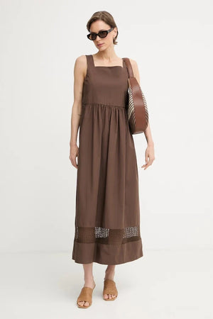Weekend Max Mara vestido de algodón GOLA