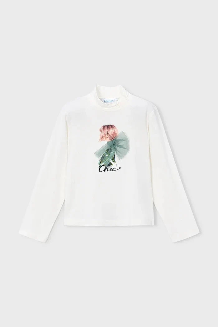 Blusa Mayoral de manga larga viscosa para niños