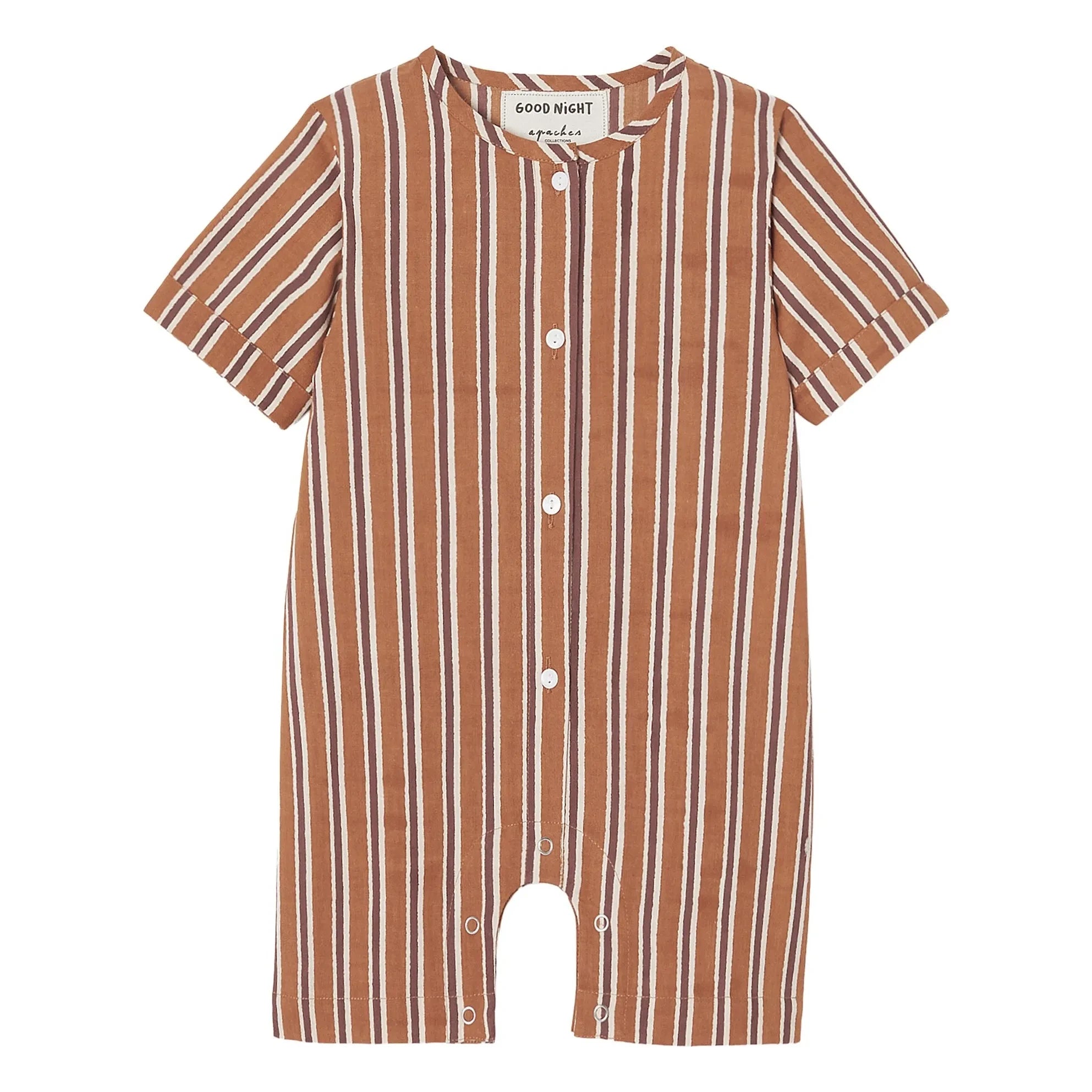 Apaches - Pijama Pimo a rayas | Marrón