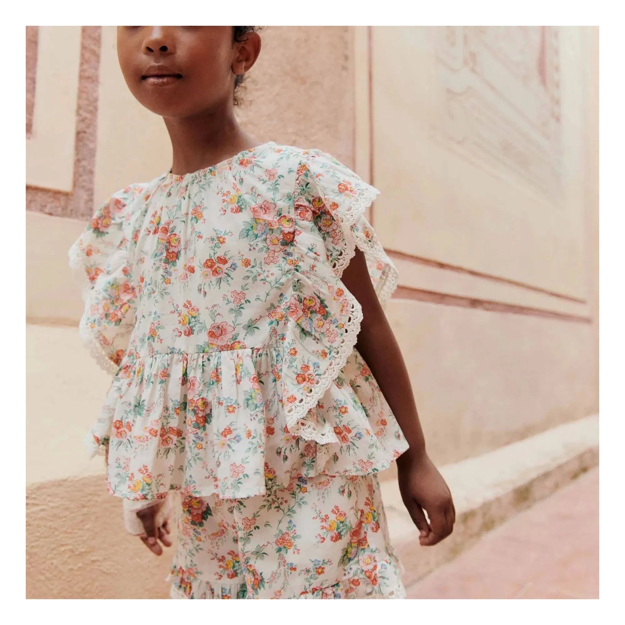 Louise Misha - Blusa Inès de algodón orgánico | Crema