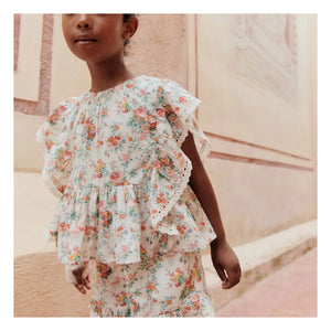 Louise Misha - Blusa Inès de algodón orgánico | Crema
