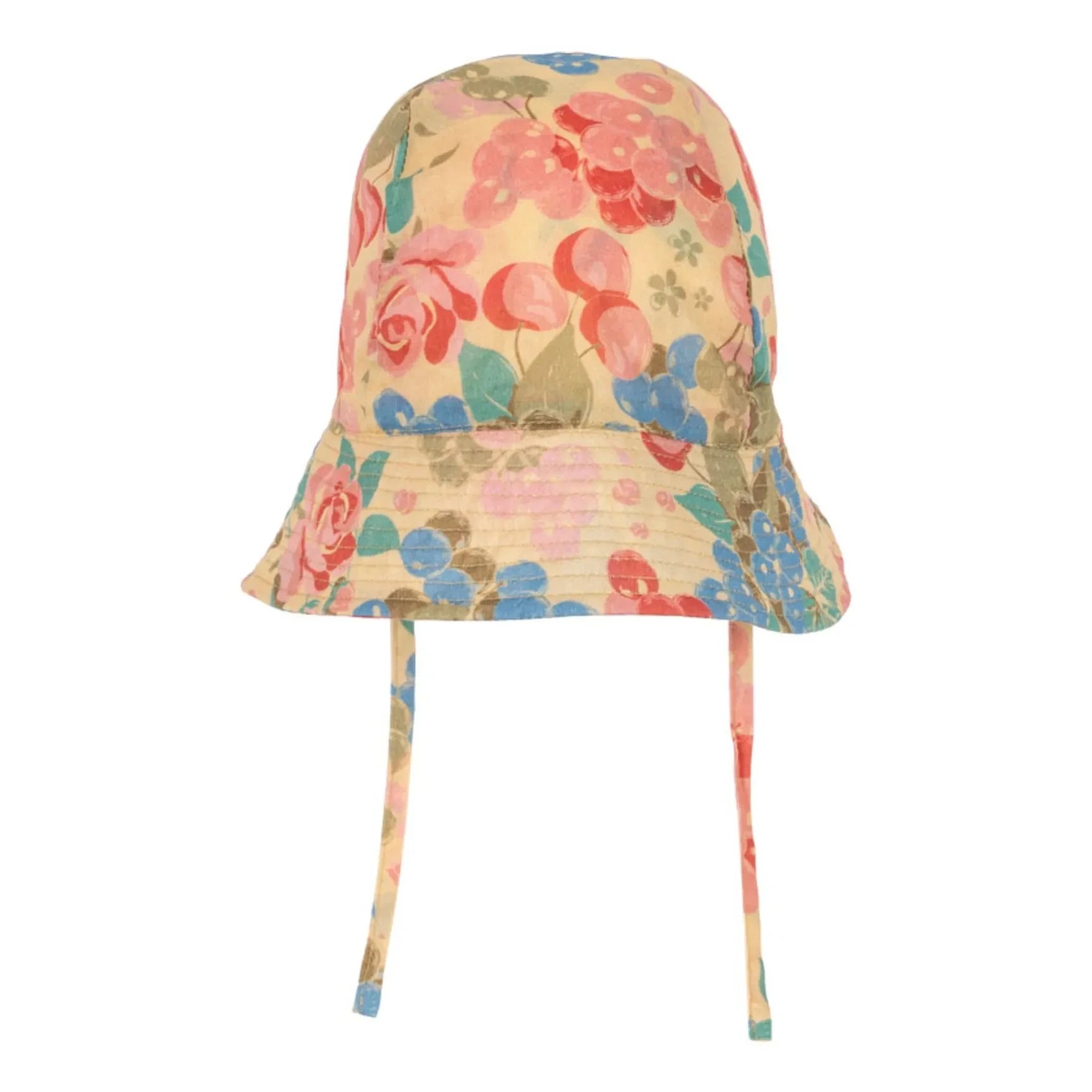 Konges Sløjd - Gorro de algodón orgánico Pacey con estampado floral | Beige