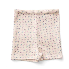 Soor Ploom - Shorts de algodón orgánico con estampado floral | Blanco roto