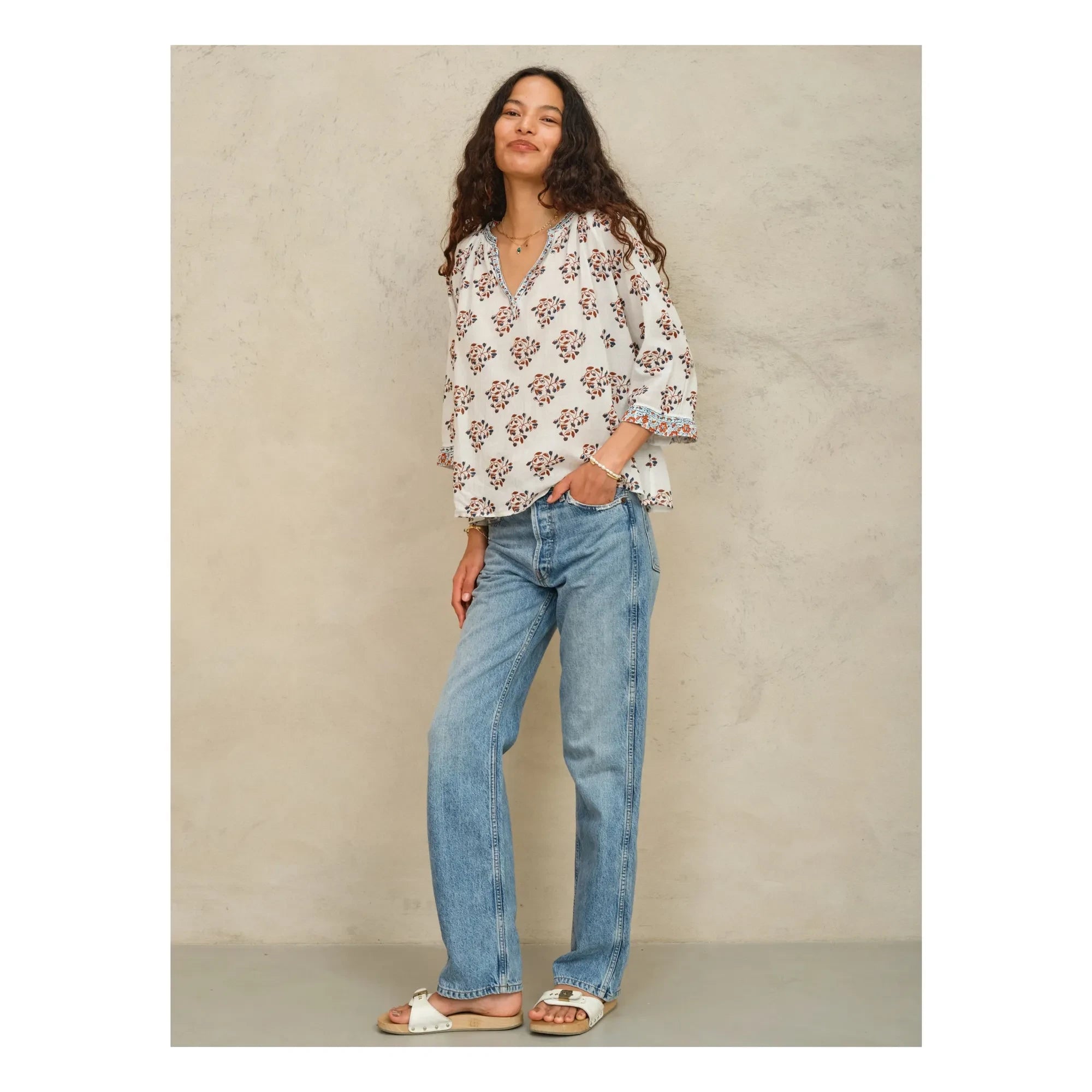 M.A.B.E. - Blusa Stella Cotton | Crudo