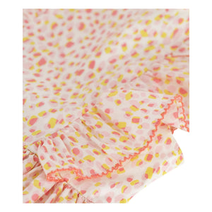 Petit Bateau - Vestido de popelín de algodón orgánico con lunares | Coral