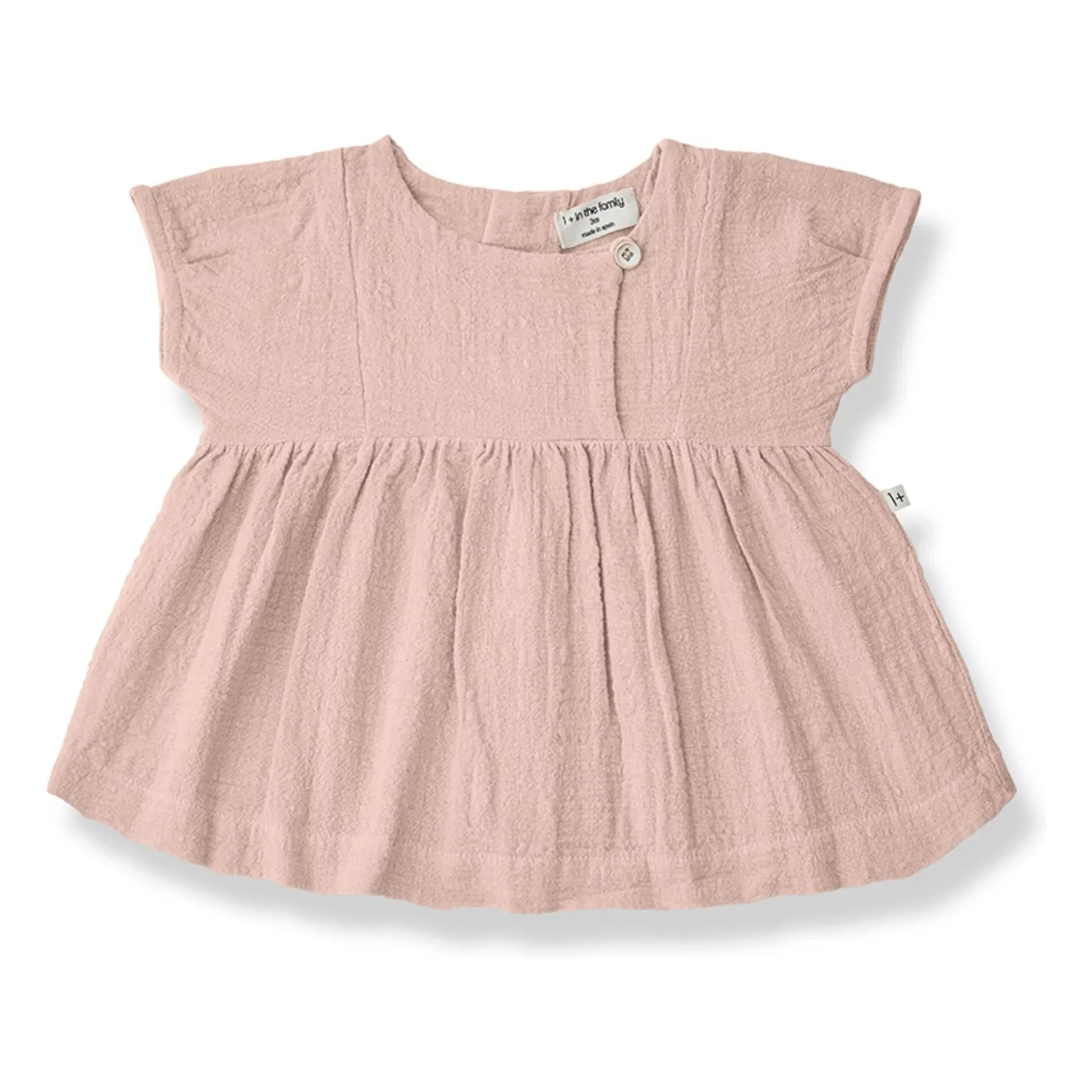 1+ in the family - Vestido de Gasa Gualta | Rosa Empolvado