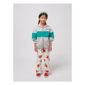 Bobo Choses - Sudadera con cremallera de algodón orgánico Joy | Gris jaspeado