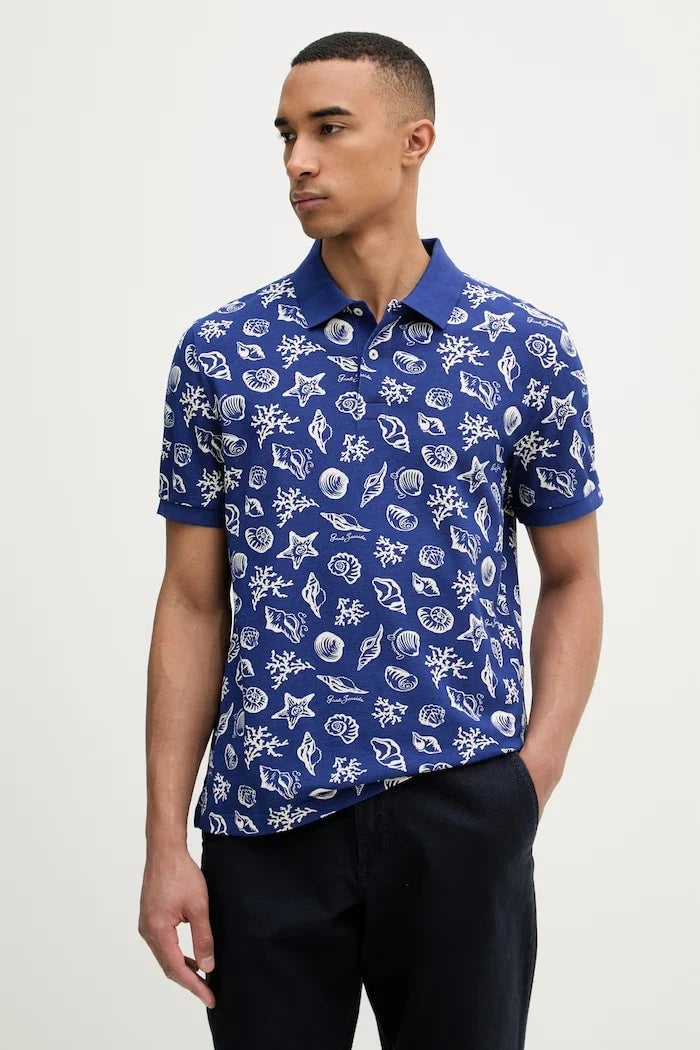 Camiseta de algodón para hombre con cuello de Gant