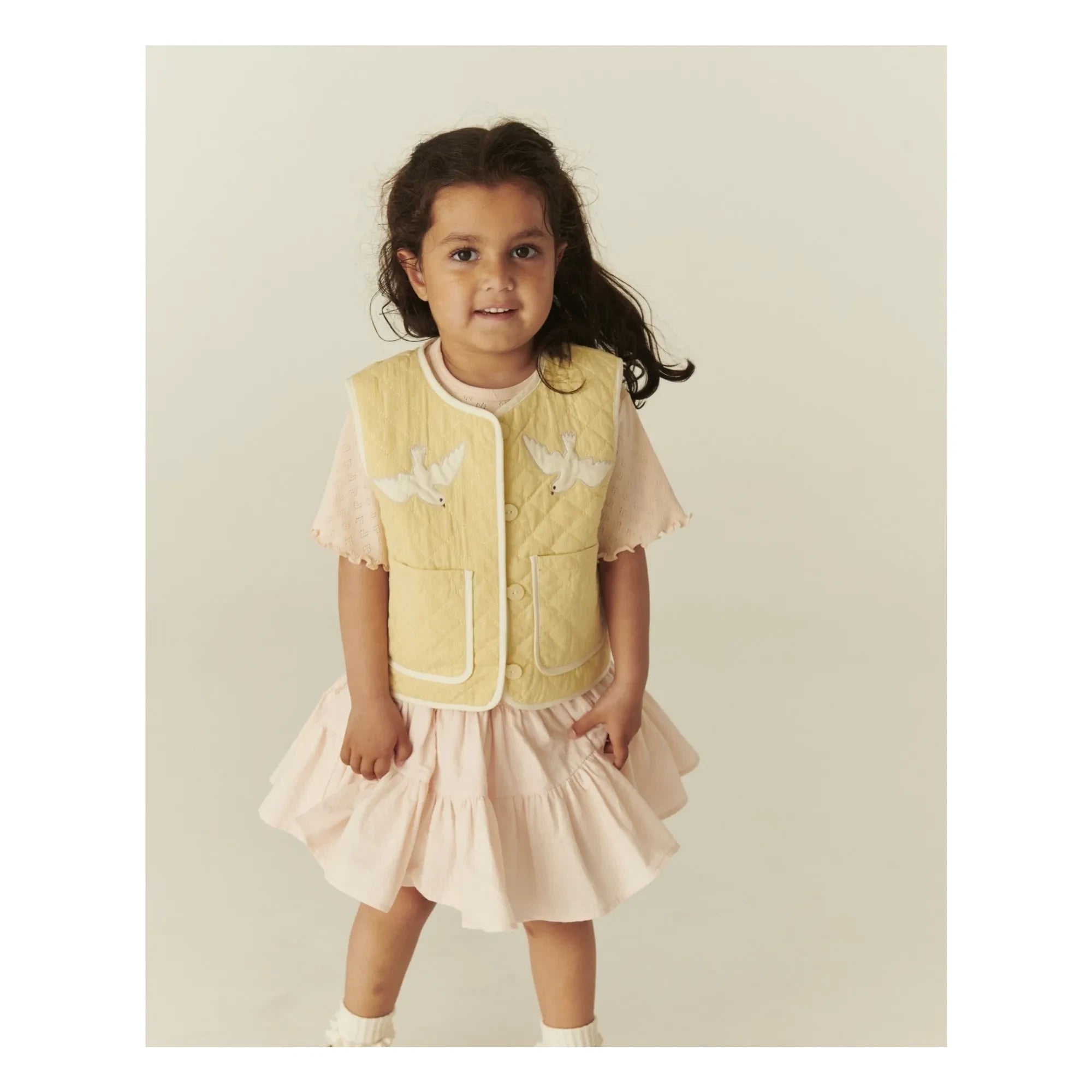 Copenhagen Colors - Falda Corta de Algodón Orgánico | Lychee Pink