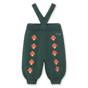 Tinycottons - Pantalones de punto con estampado de setas | Verde