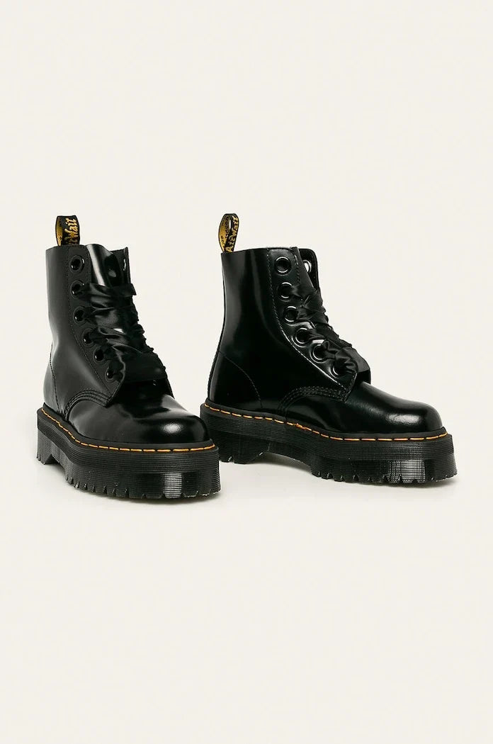 Dr Martens - Botas de piel Molly