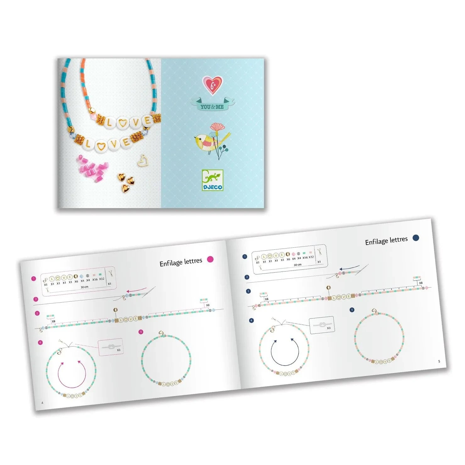Djeco - DIY Kit - Aşk Bileklikleri