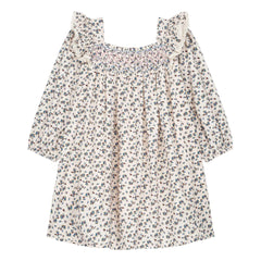 Louise Misha - Vestido de algodón orgánico Martina | Crema