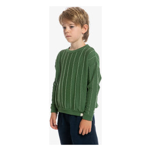 Matona - Jersey de algodón orgánico a rayas | Verde
