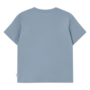 Tinycottons - Camiseta de algodón orgánico Tiny 26 | Azul grisáceo