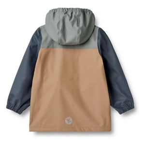 Trigo - Abrigo impermeable de fibra reciclada Otu | Azul grisáceo
