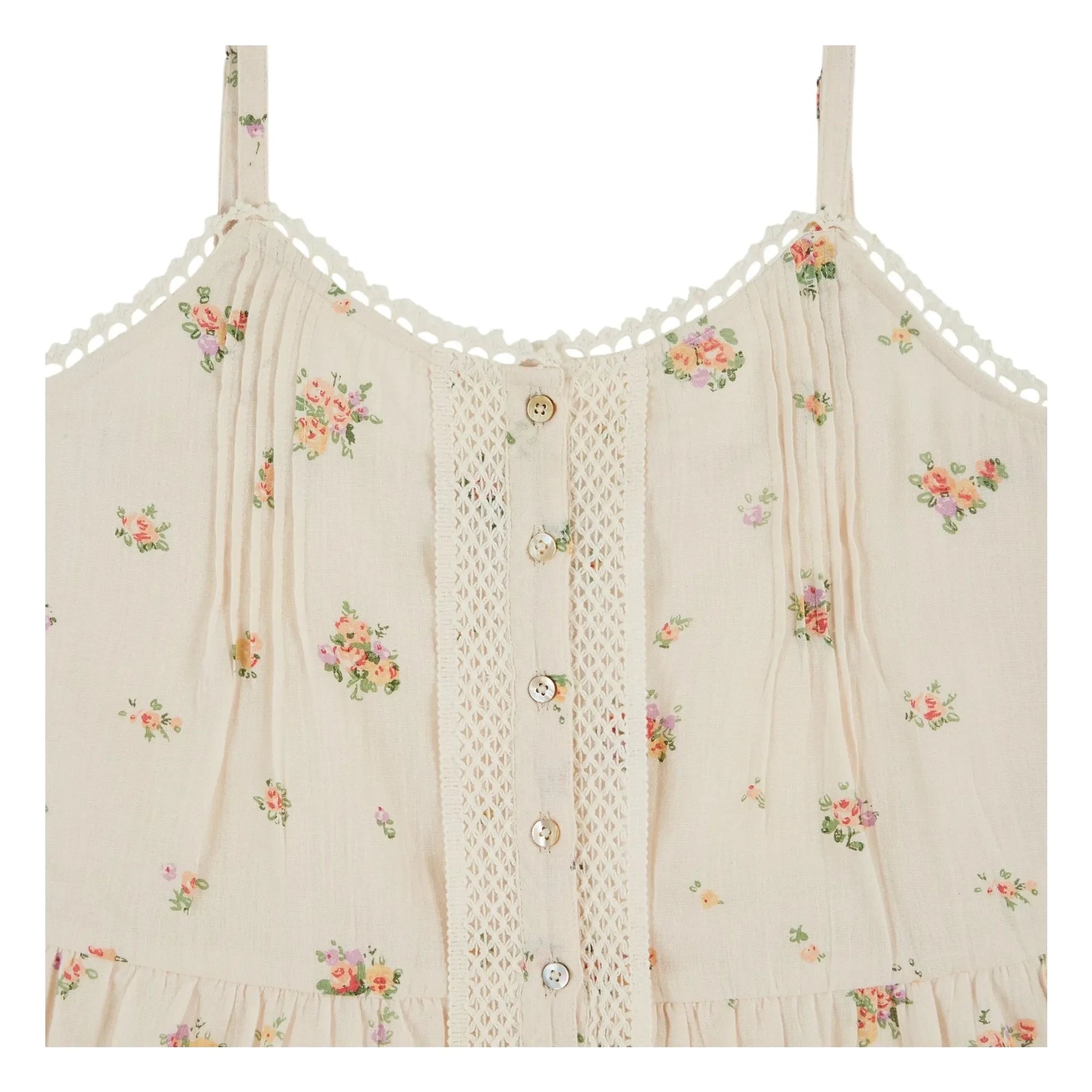 Emile et Ida - Top estampado de algodón orgánico | Crema