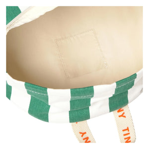 Tinycottons - Mochila a rayas | Verde