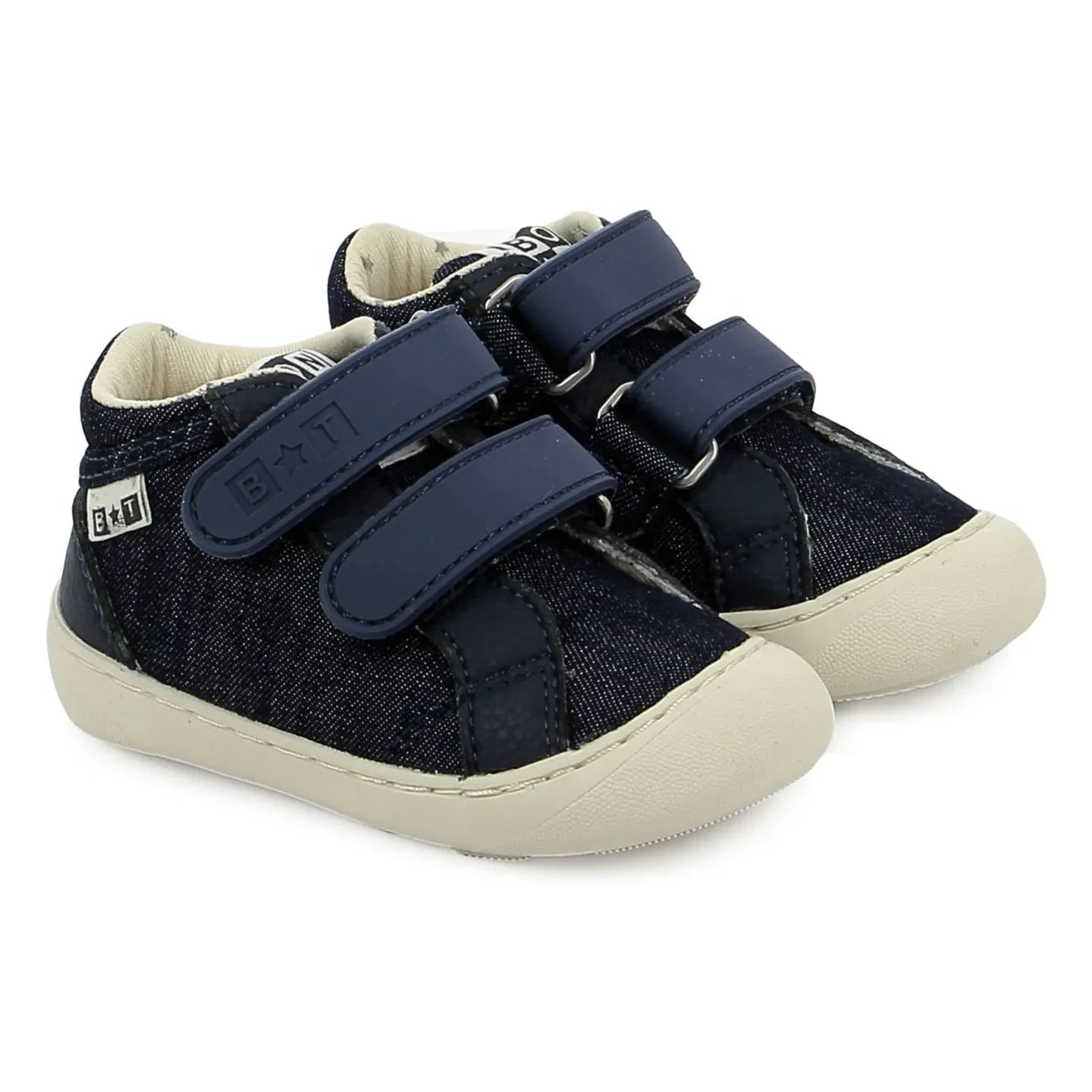 Bonton - Zapatillas fáciles Double Scratch Denim Smoothie | Azul noche