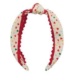 Mimi & Lula - Diadema con nudo Alice Hearts | Crema