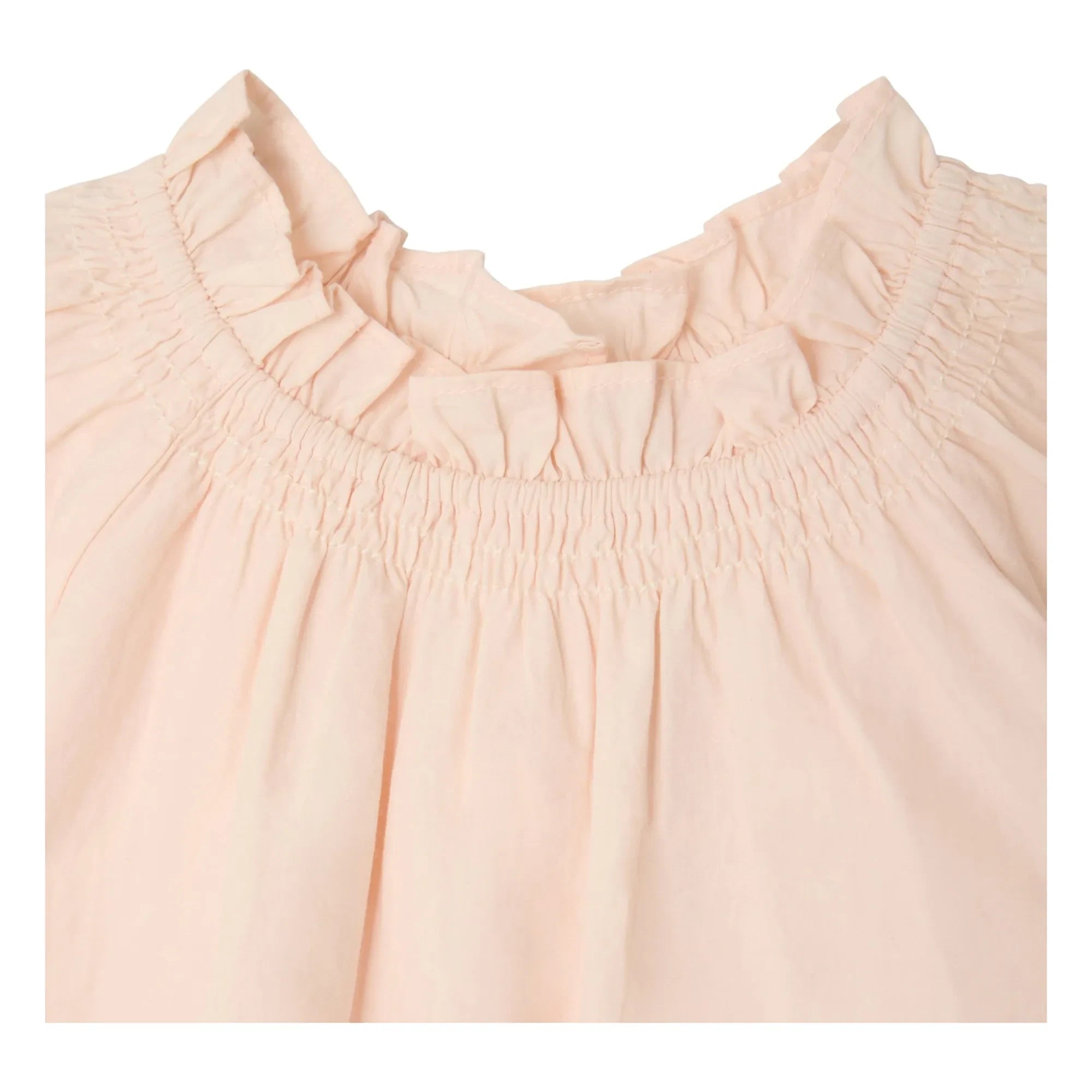 Bonpoint - Vestido de algodón orgánico Sidwell | Rosa empolvado