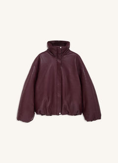Anine Bing - Chaqueta de Cuero Cyrus | Burdeos