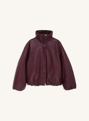 Anine Bing - Chaqueta de Cuero Cyrus | Burdeos