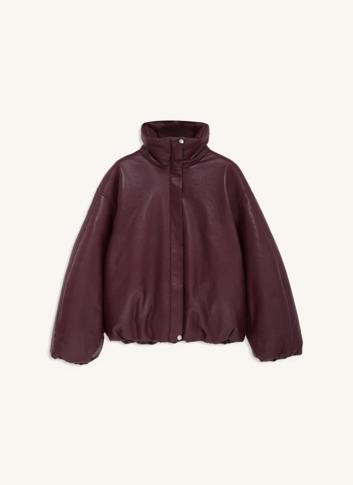 Anine Bing - Chaqueta de Cuero Cyrus | Burdeos