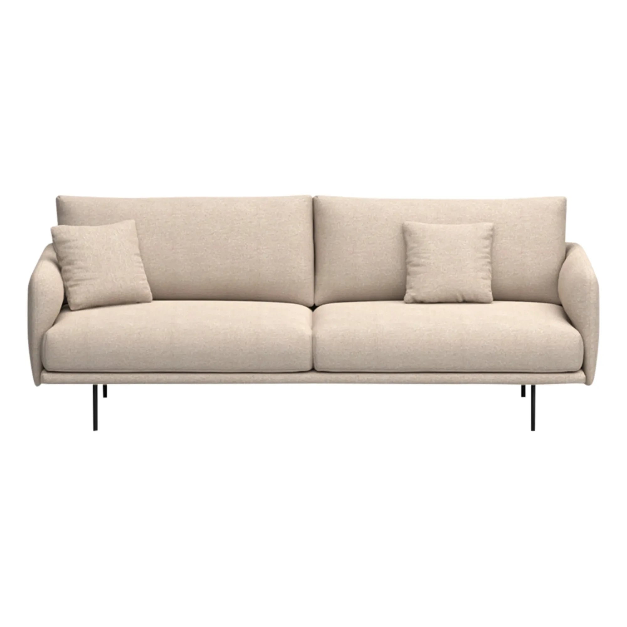 Panac Edition - Sofá de 3 plazas Isly - Tejido Jaspeado - 205 cm