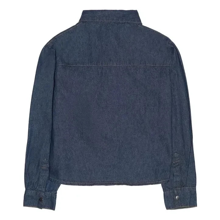 Finger in the nose - Camisa Vaquera Corta Crush | Denim crudo
