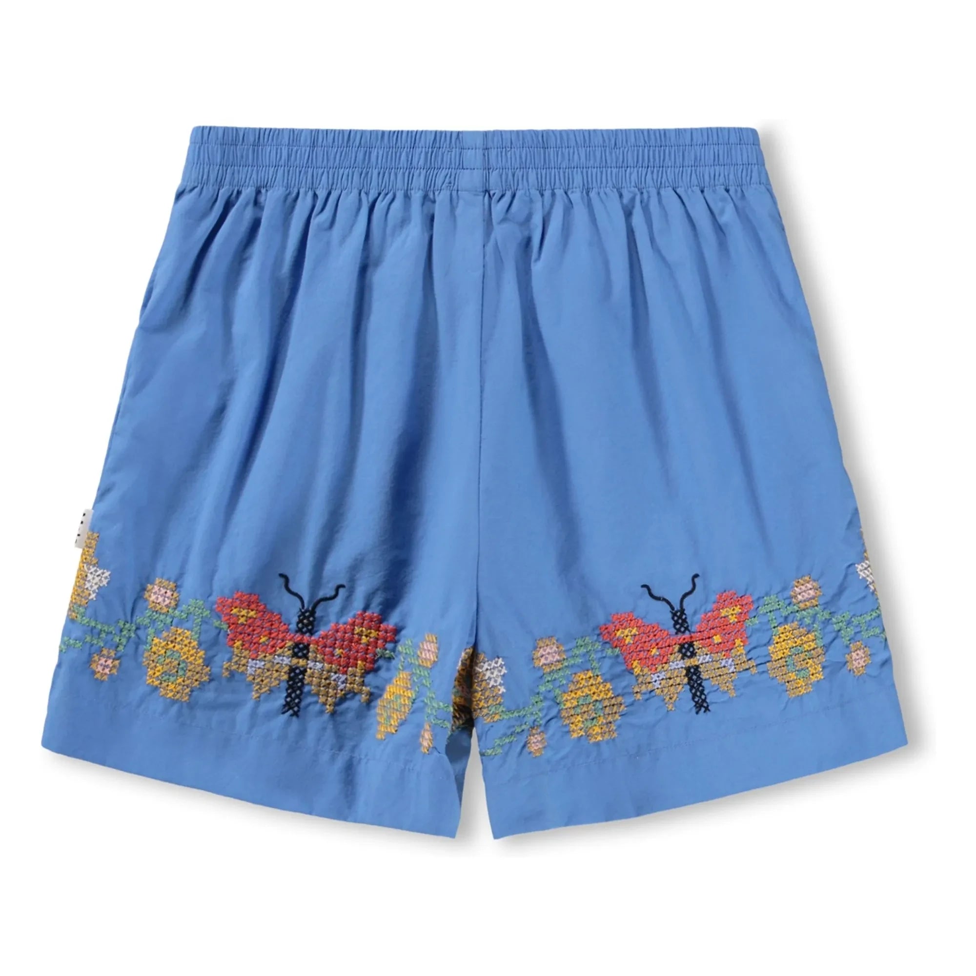 Molo - Ally Butterflies Shorts de Algodón Orgánico | Azul
