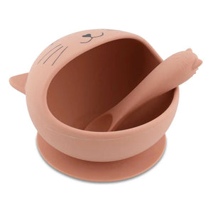 Trixie - Set de comida para bebé Sra. Gata | Rosa