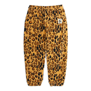 Mini Rodini - Jogger de poliéster reciclado con estampado de leopardo | Beige